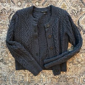 Something Navy Sweater with shoulder pads